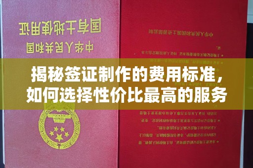 青山湖揭秘签证制作的费用标准，如何选择性价比最高的服务？